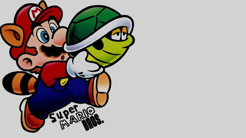 Mario Holding a Turtle — Red