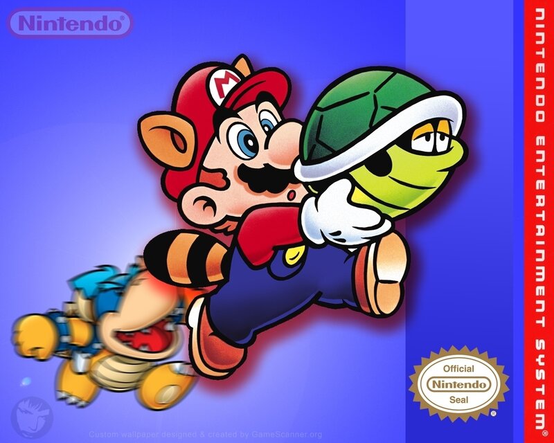 Mario Holding a Turtle