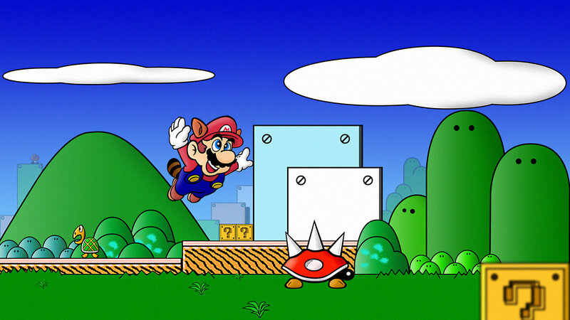 Mario in a colorful world
