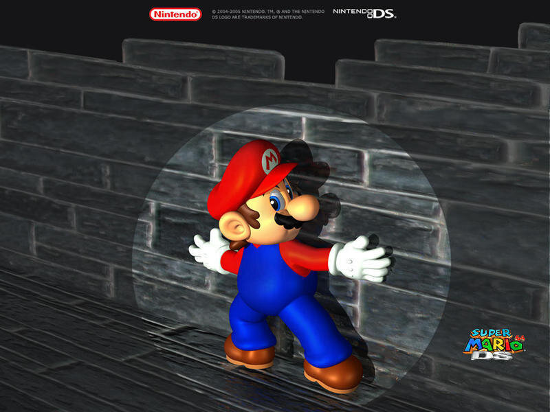 Mario in a dark alley