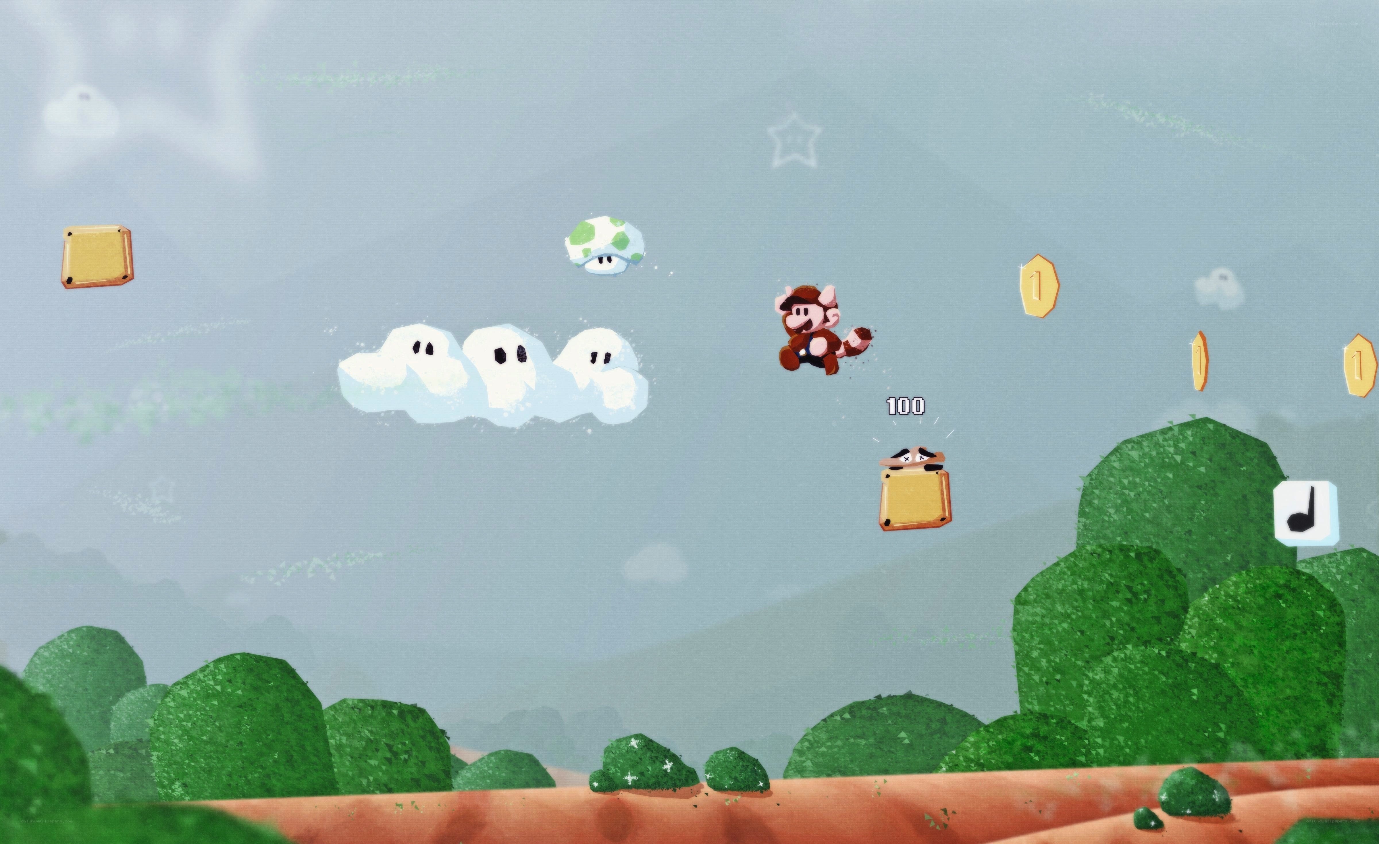 Mario in a dream world