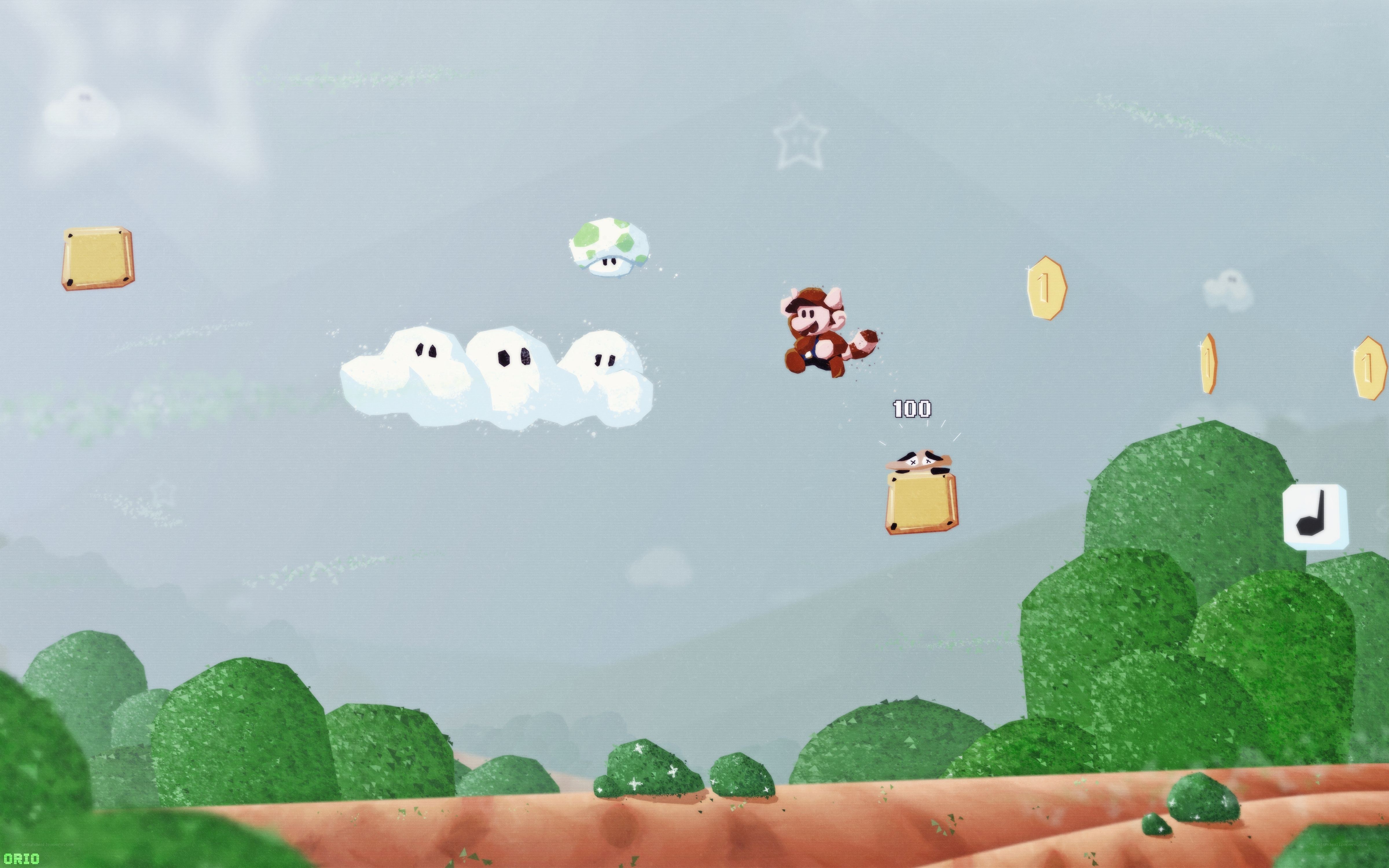 Mario in a dream world