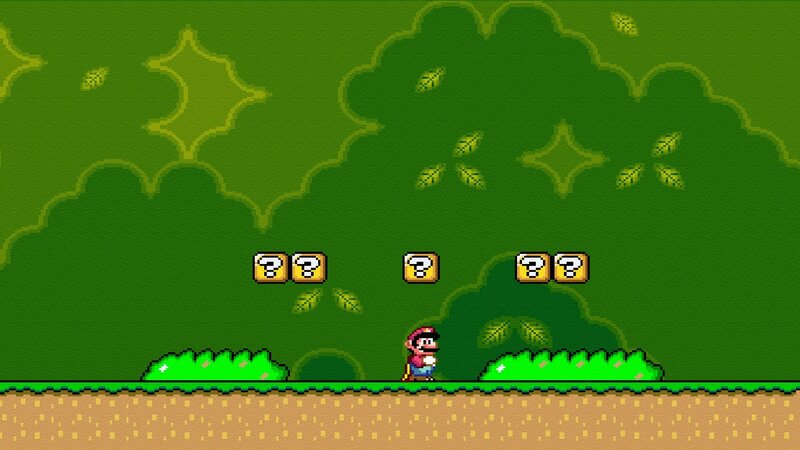 Mario in a Green Level