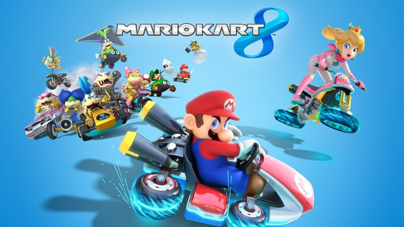 Mario in a Racing Kart — Blue