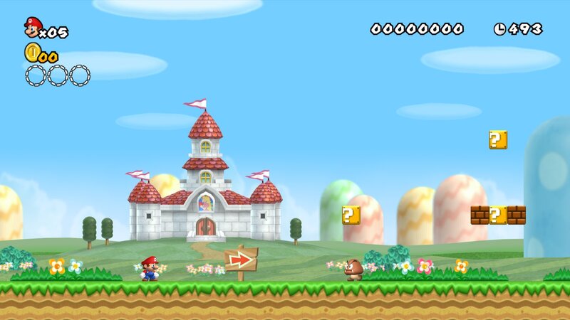 Mario in a sunny kingdom