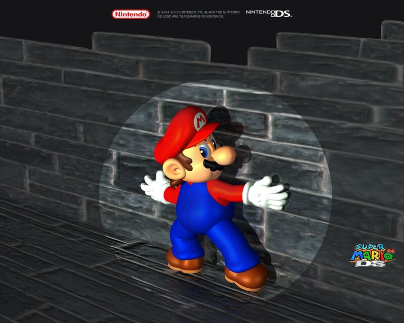 Mario in a tunnel