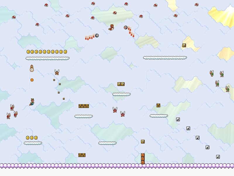 Mario in Cloud World