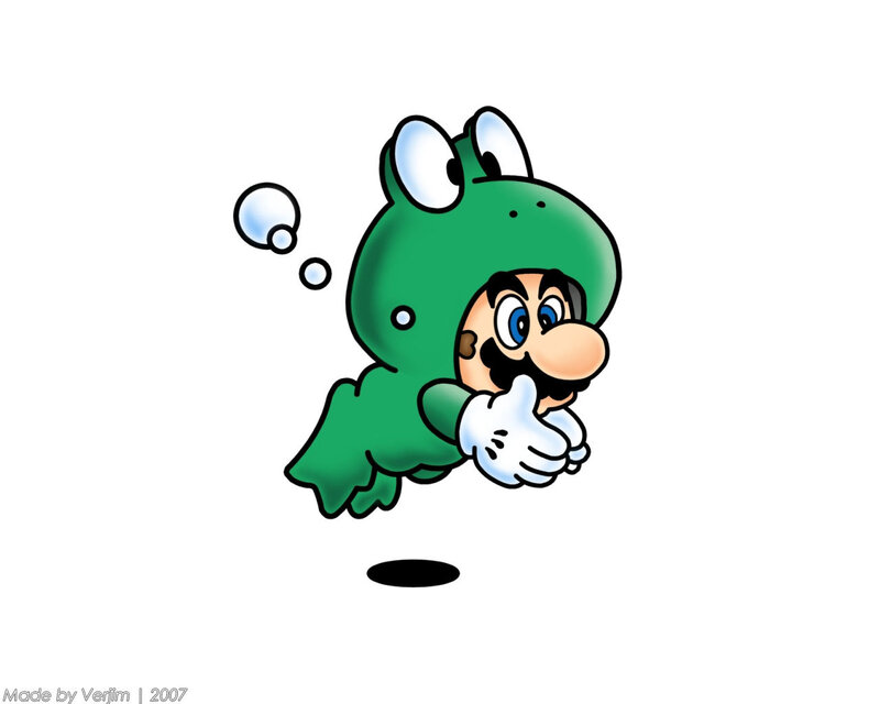 Mario in frog suit