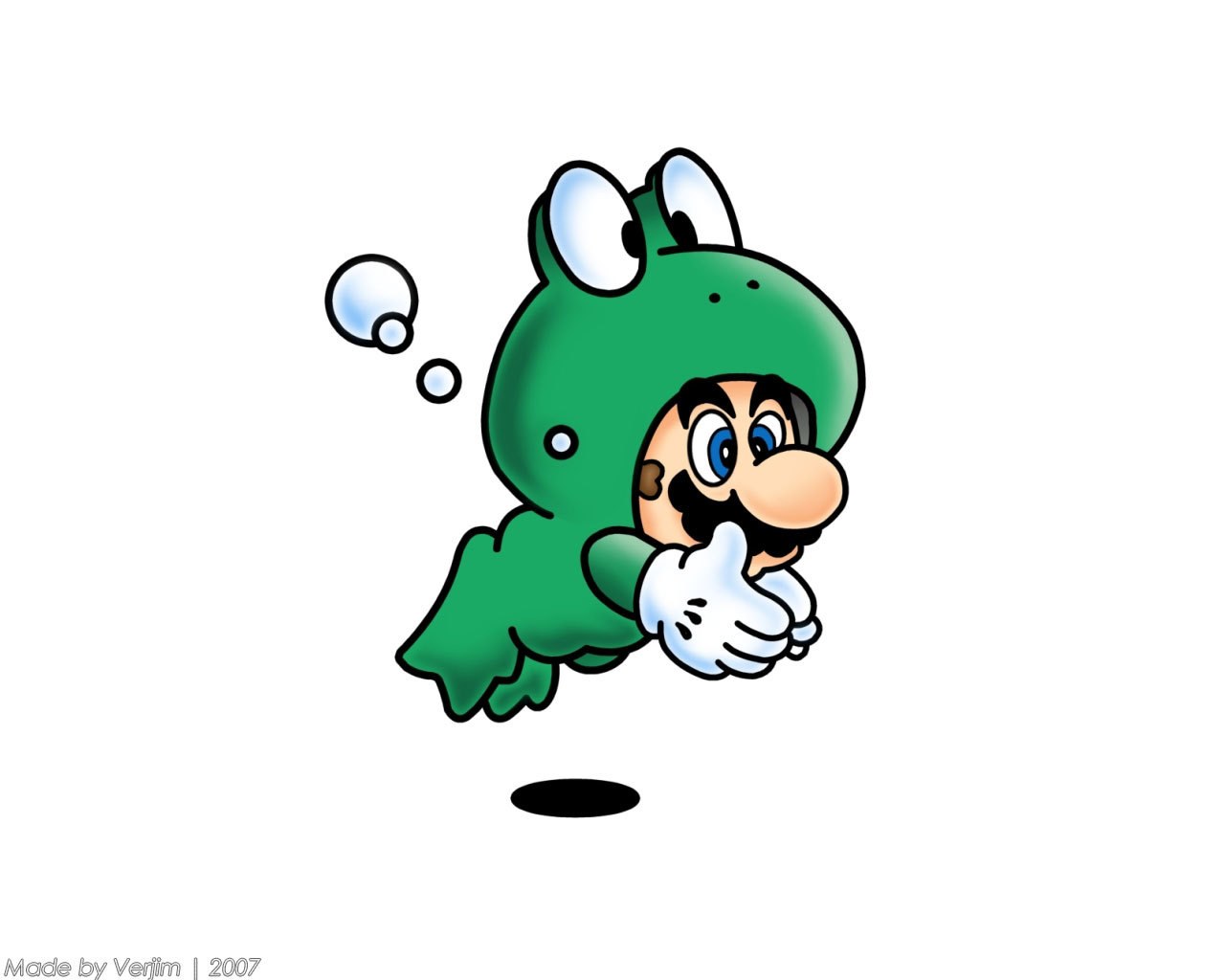 Mario in frog suit