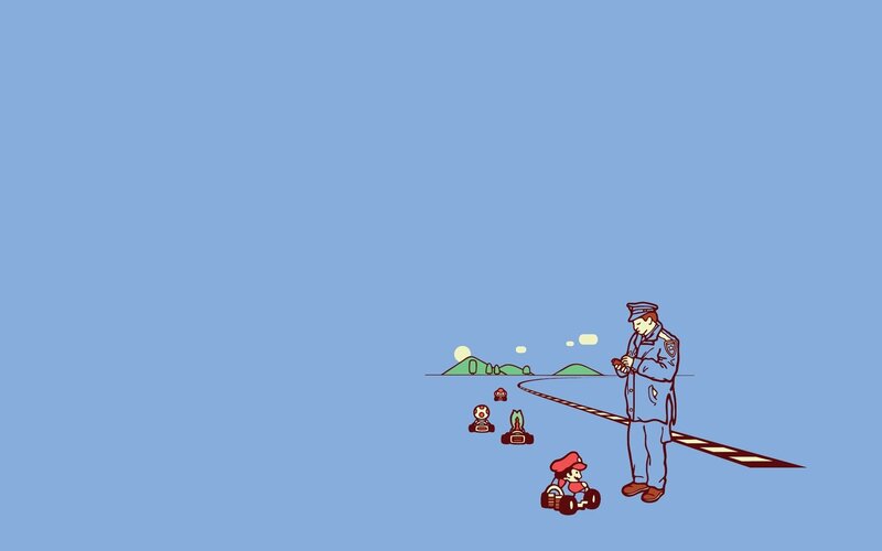 Mario in Kart Race