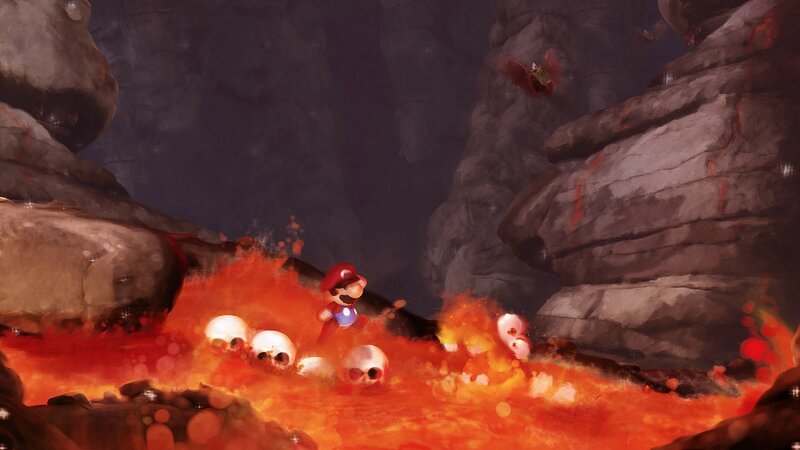 Mario in Lava