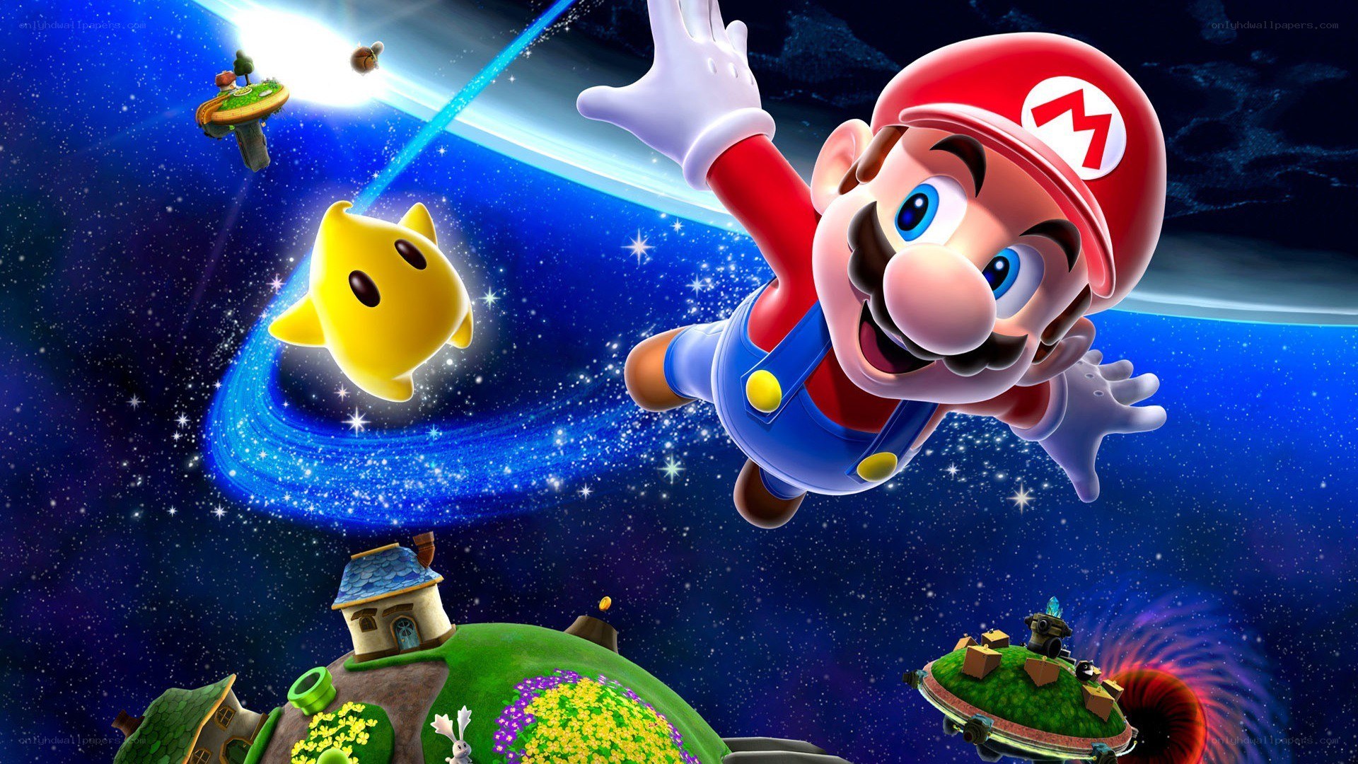Mario in space adventure