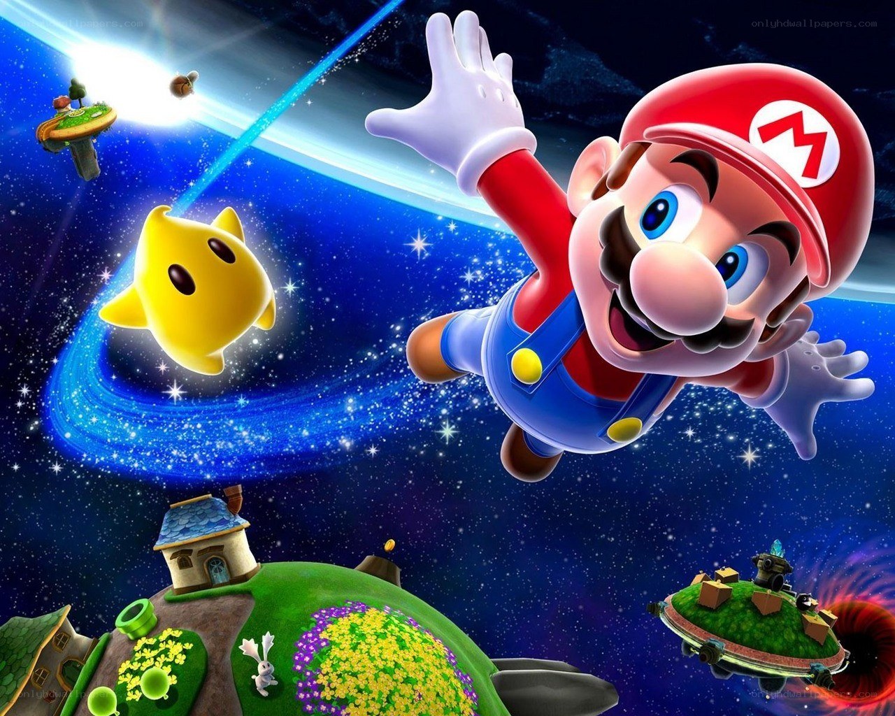 Mario in space adventure