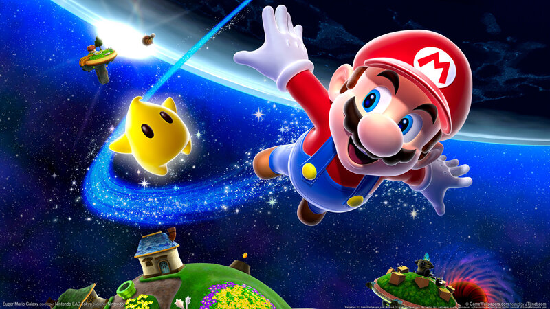Mario in space adventure