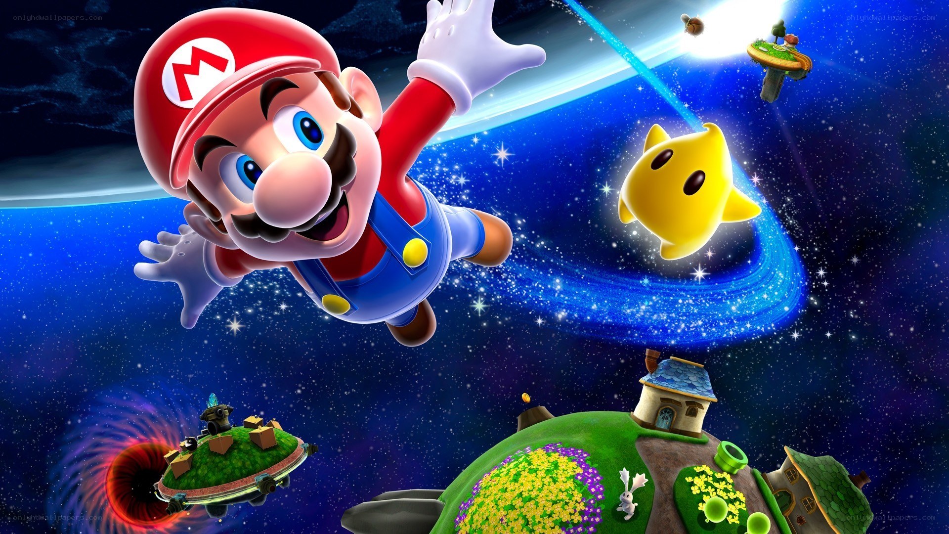 Mario in space adventure