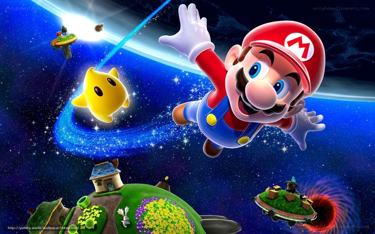 Mario in space adventure