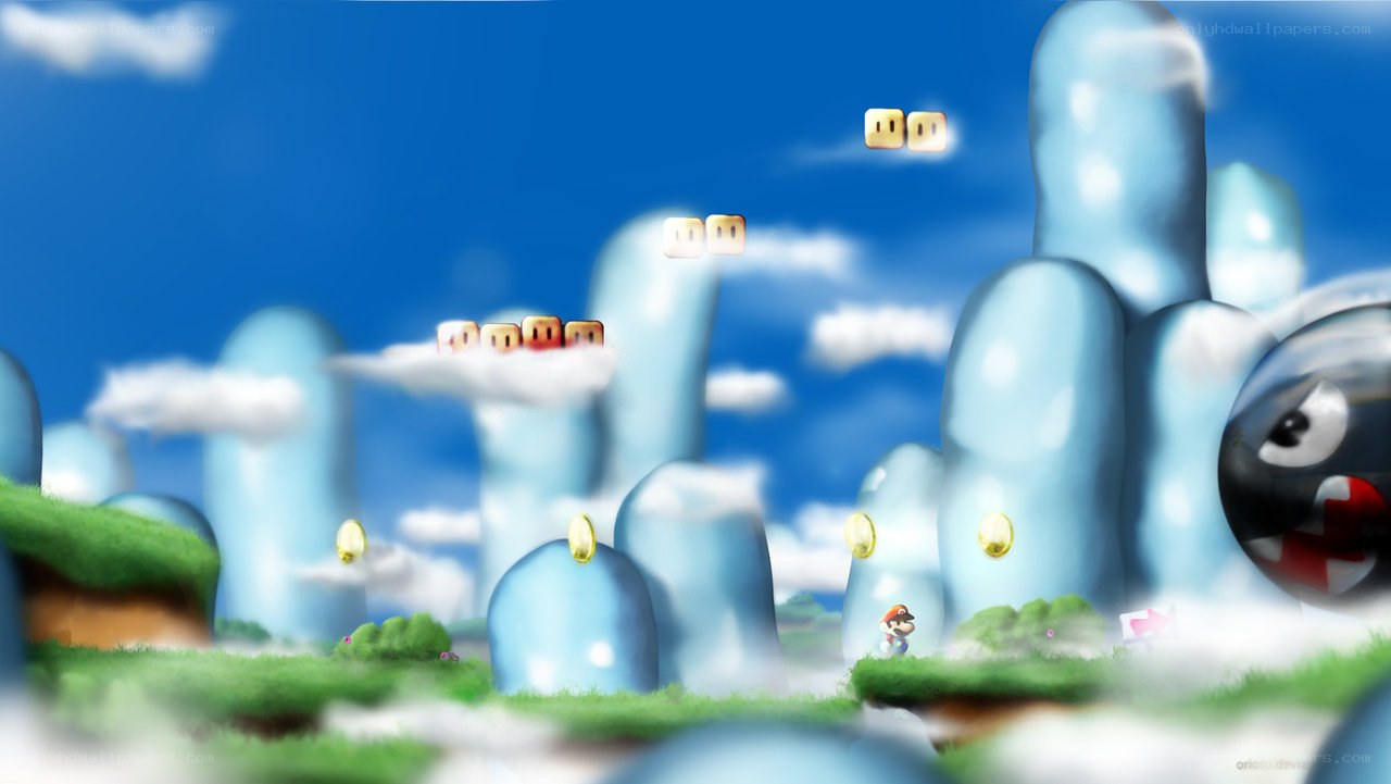 Mario in the sky kingdom