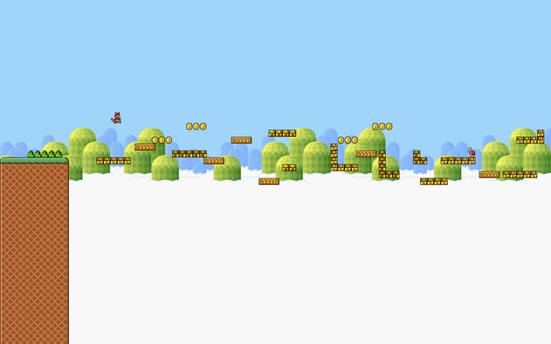 Mario in the sky