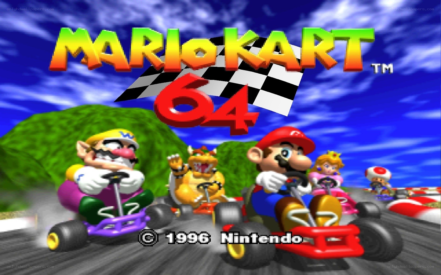 Mario Kart 64 title screen