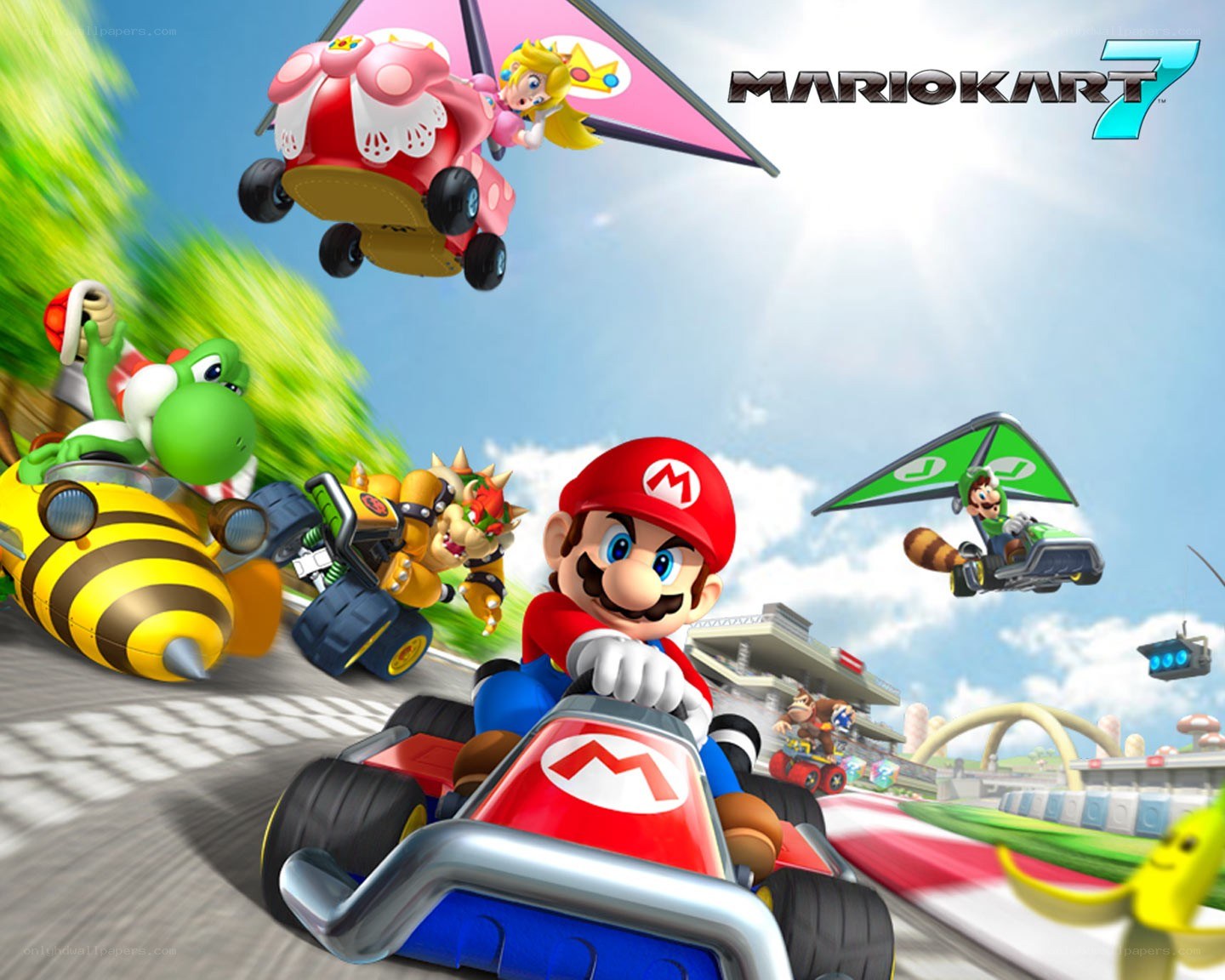 Mario Kart 7 game art