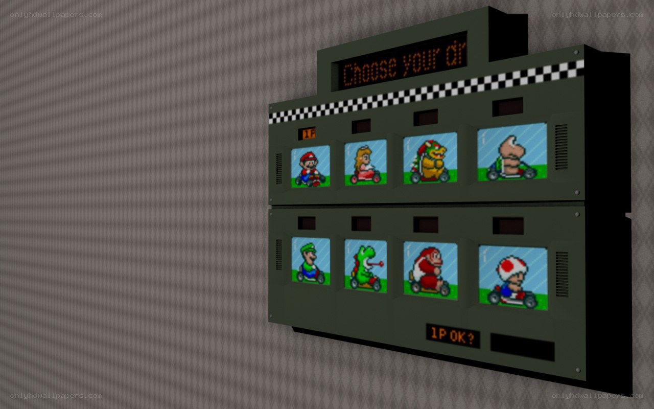 Mario Kart character selection