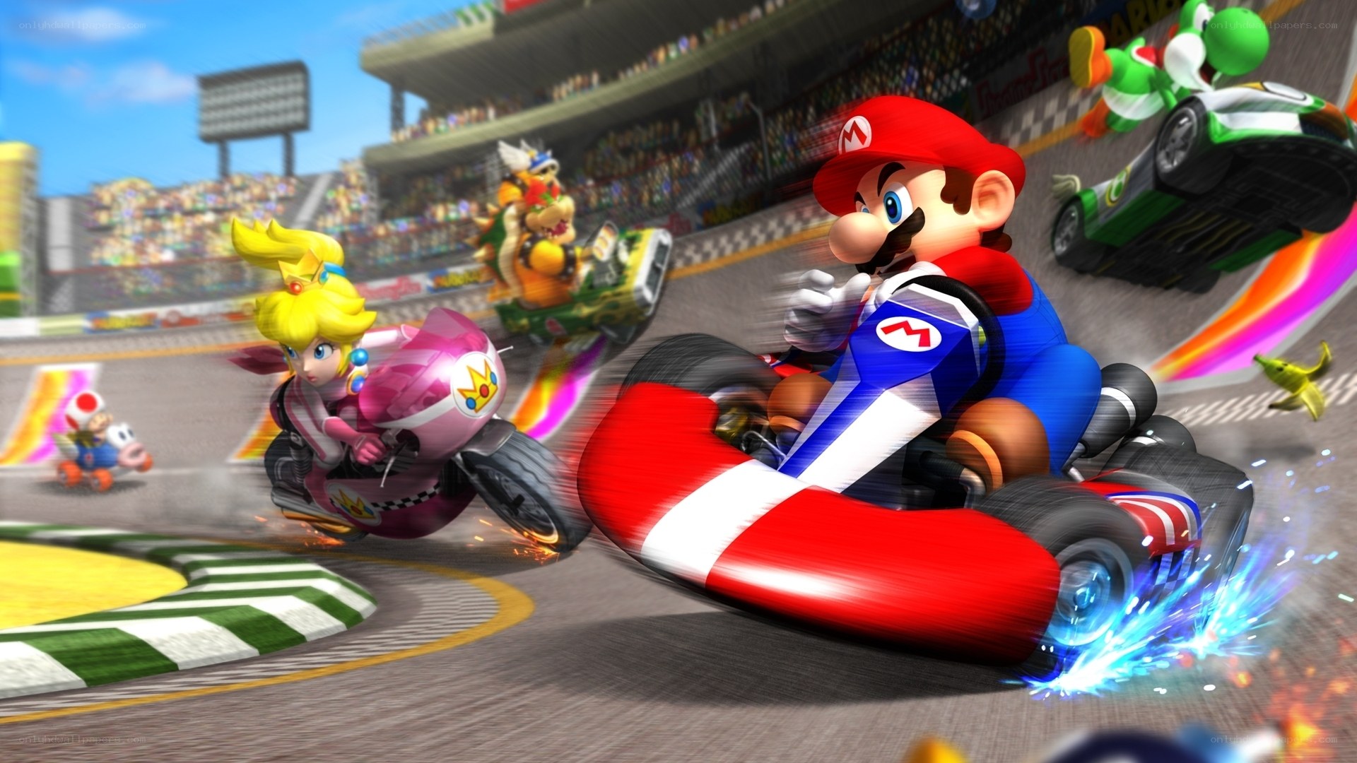 Mario Kart race action