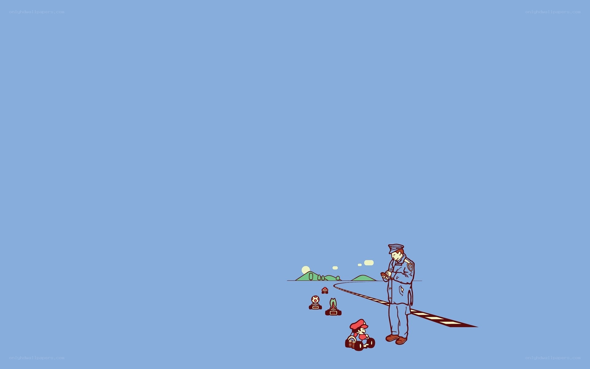 Mario Kart race scene