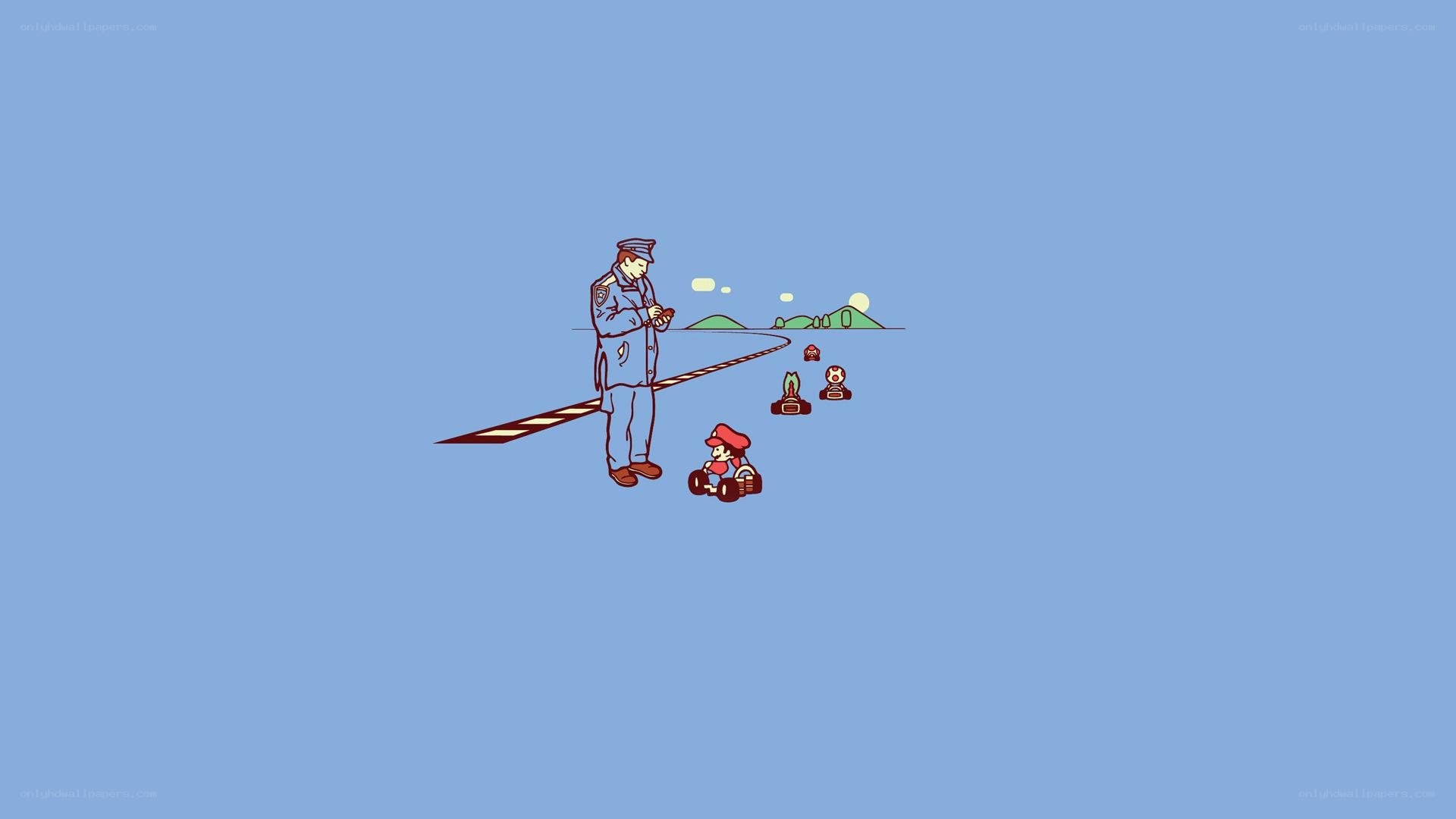 Mario Kart race scene