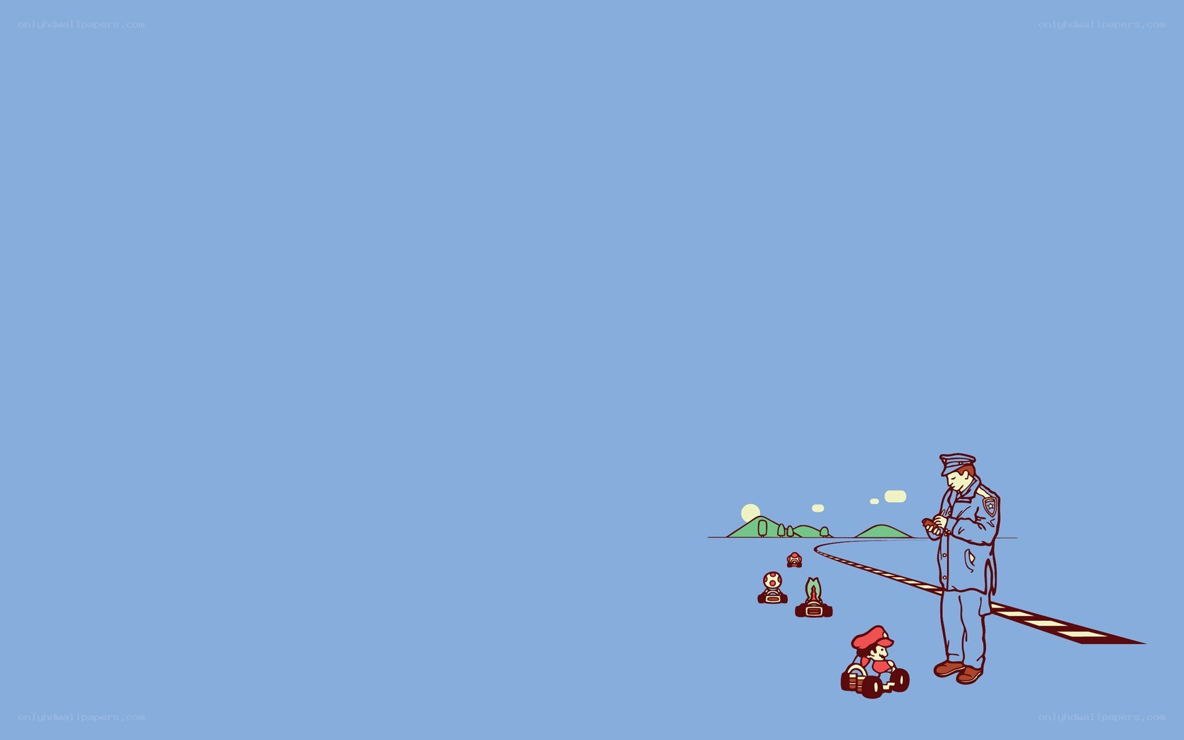 Mario Kart race scene
