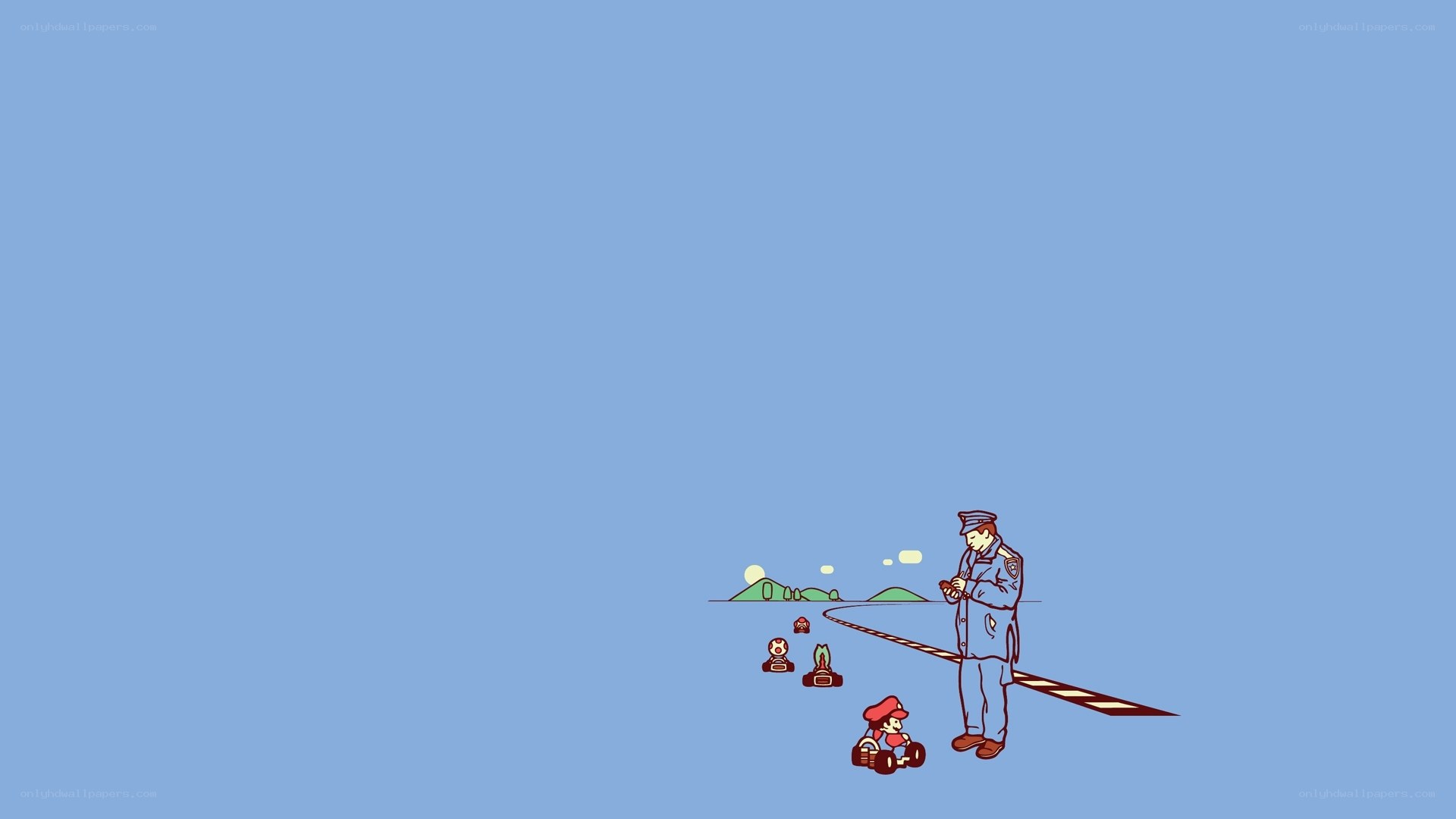 Mario Kart race scene