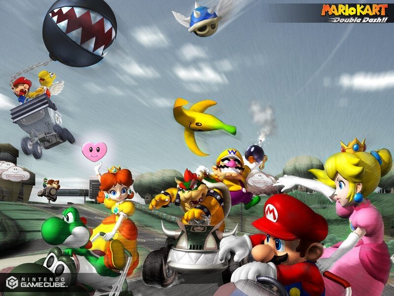Mario Kart Racers in Action — Red