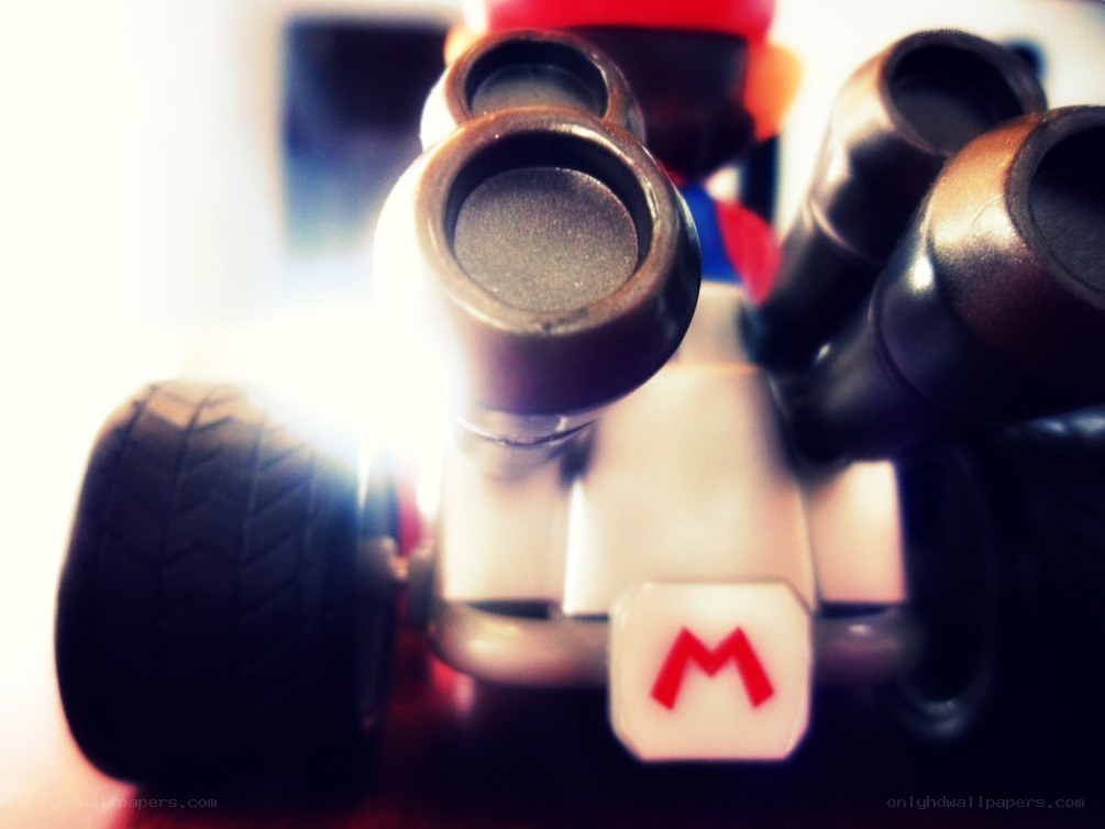 Mario kart toy close-up