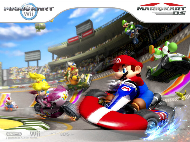 Mario Kart Wii and DS racing