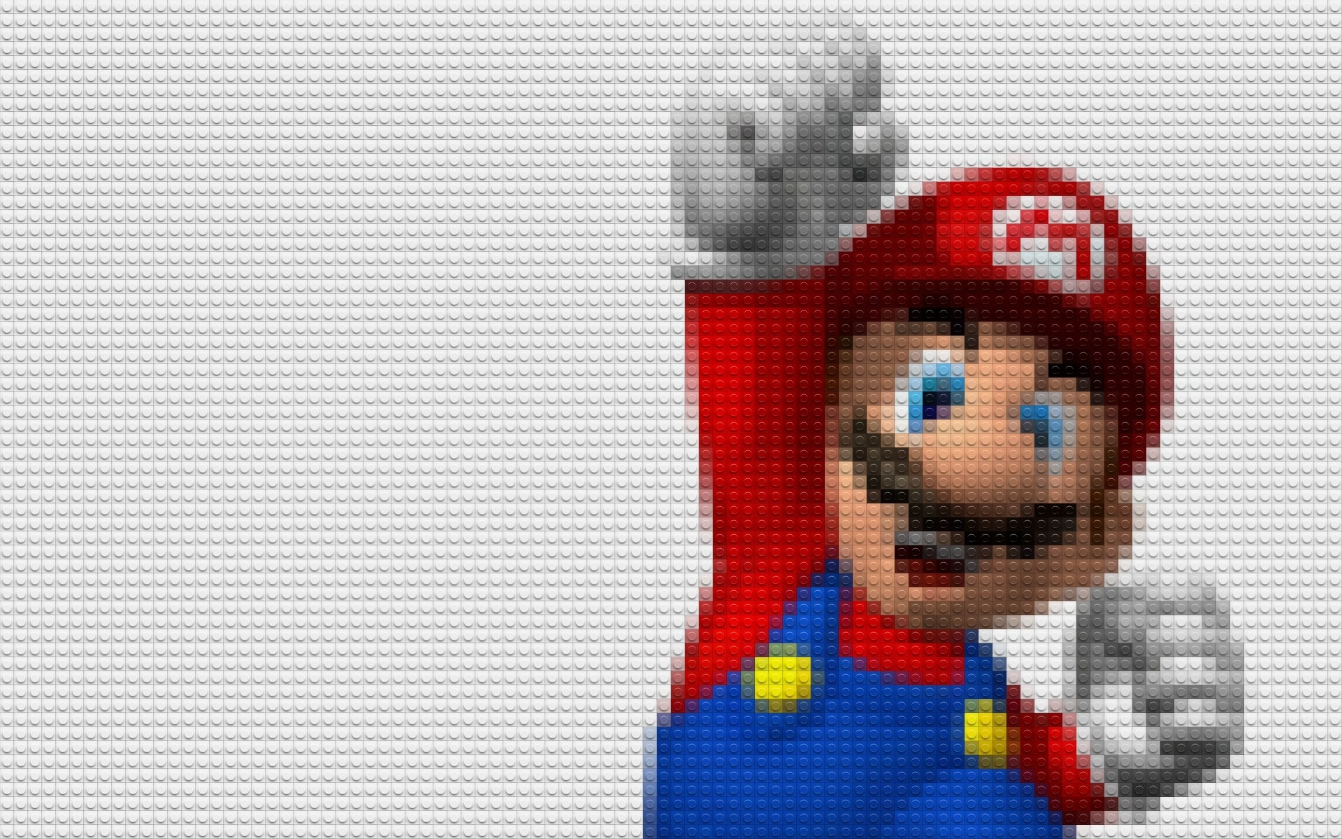 Mario made of LEGO bricks