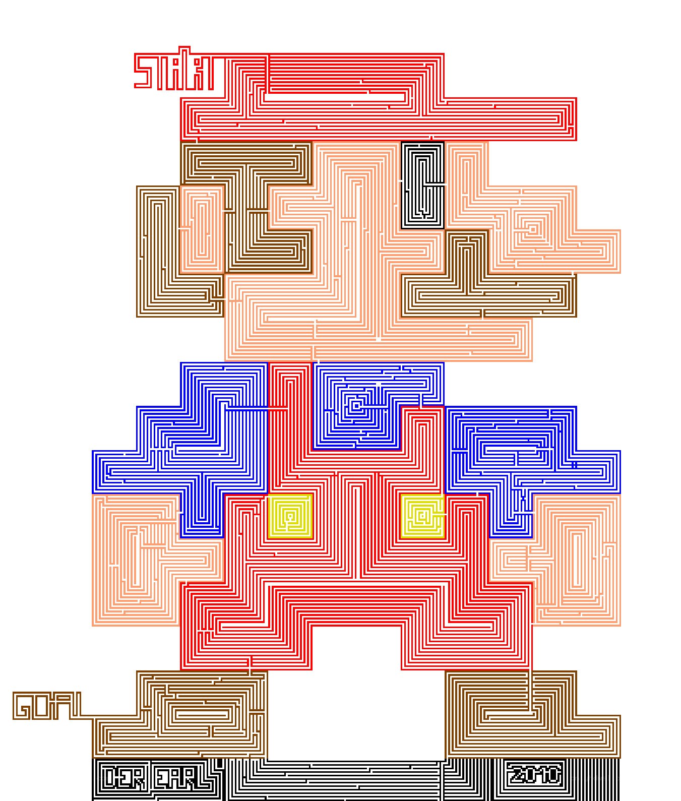 Mario maze art