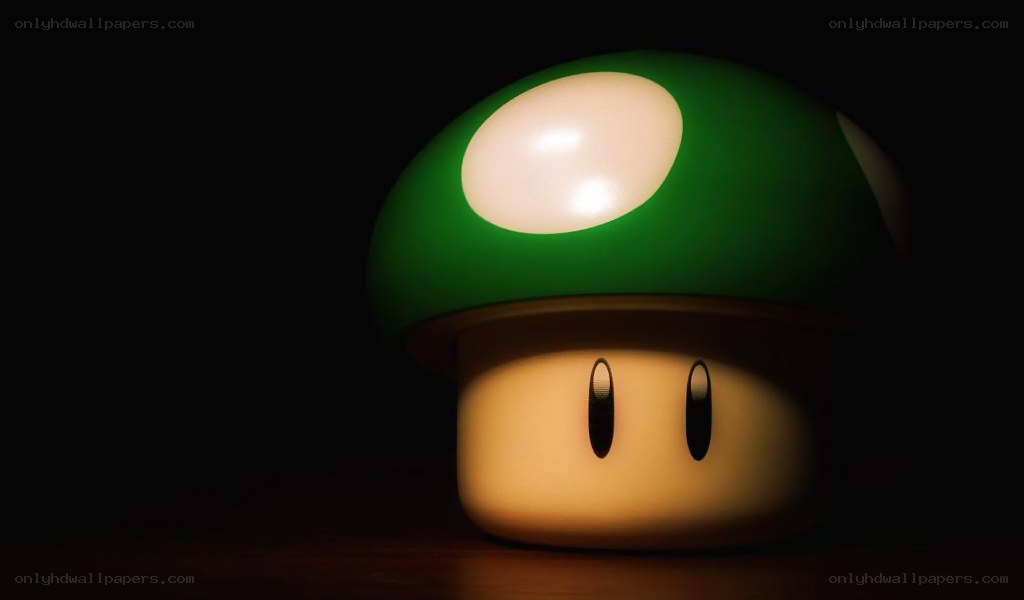Mario mushroom lamp