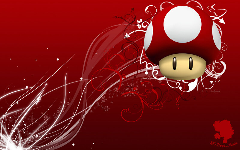 Mario mushroom wallpaper