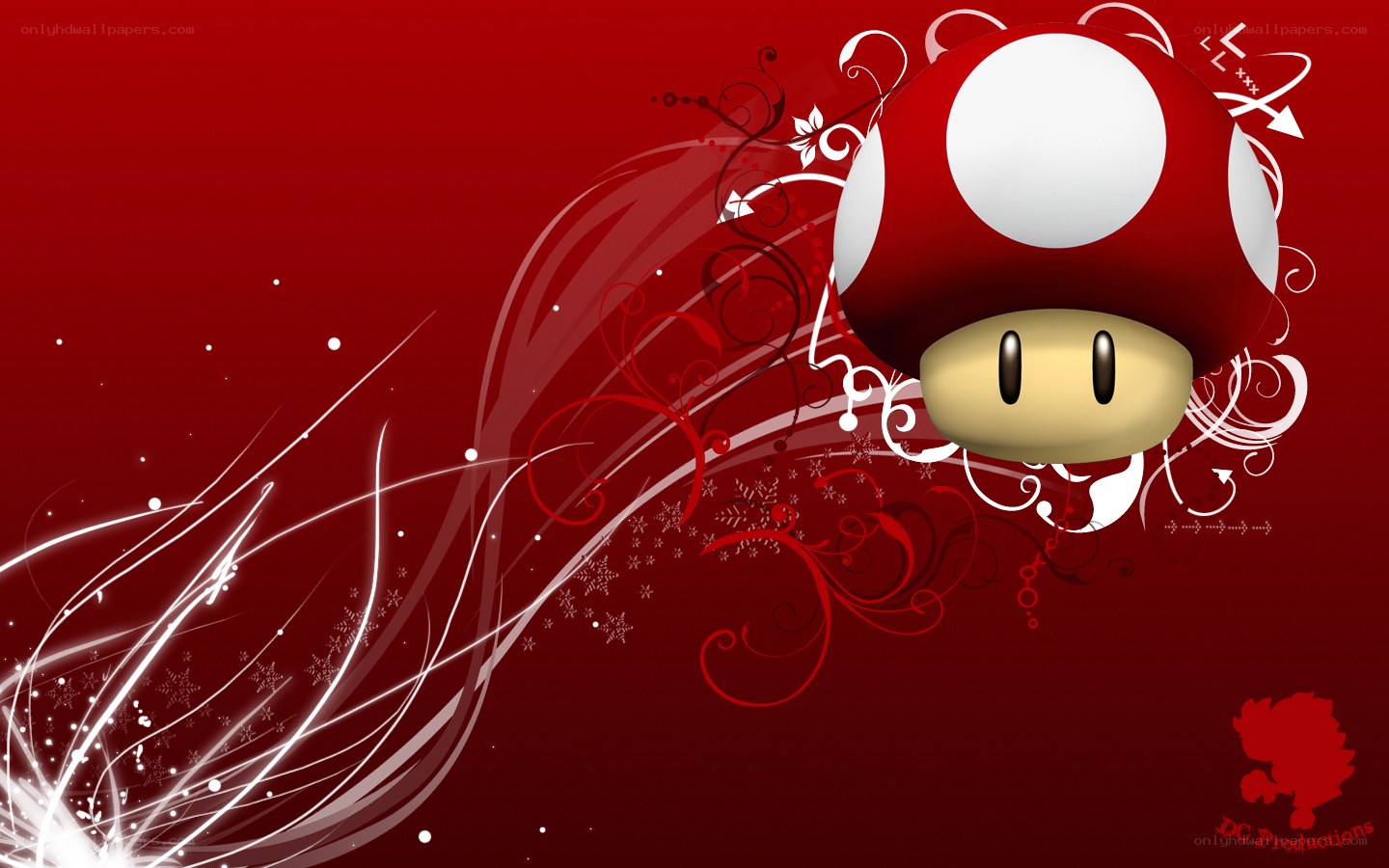Mario mushroom wallpaper
