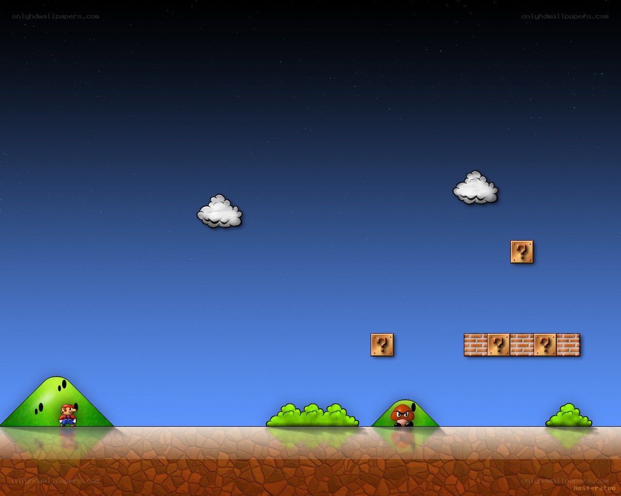 Mario night scene