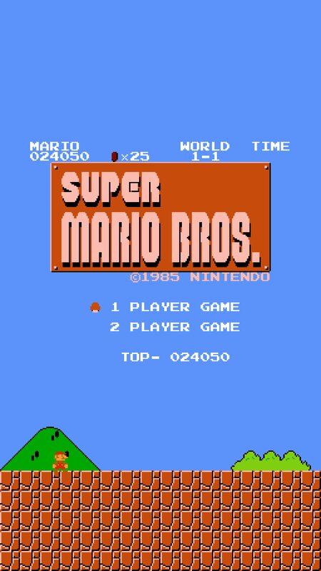 Mario on a Green Hill — Blue