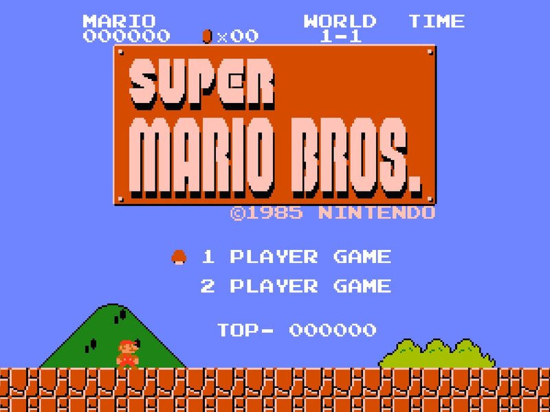 Mario on a Green Hill