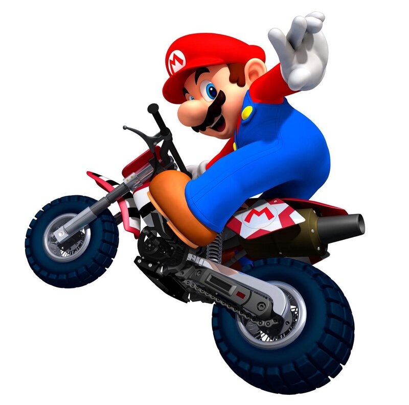 Mario on a Motorcycle