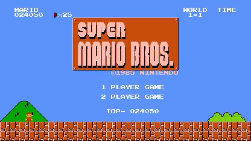 Mario on a Platform — Blue