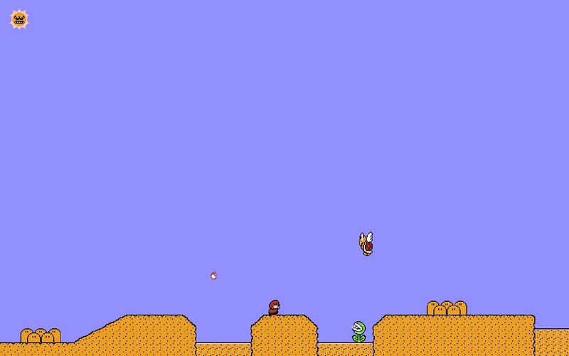 Mario platformer scene