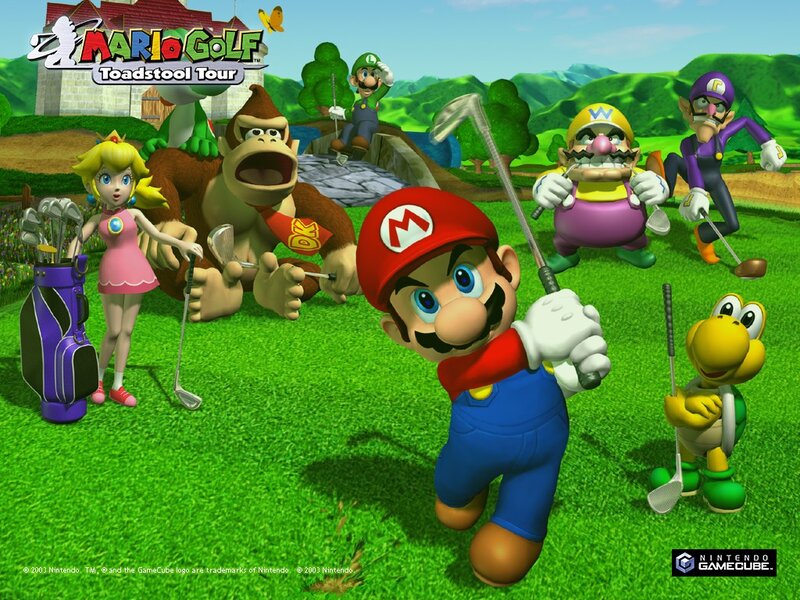 Mario Playing Golf