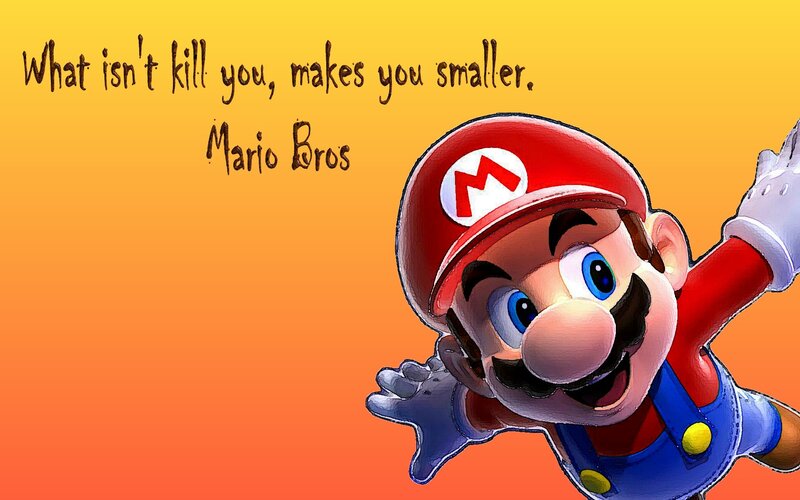 Mario quote wallpaper