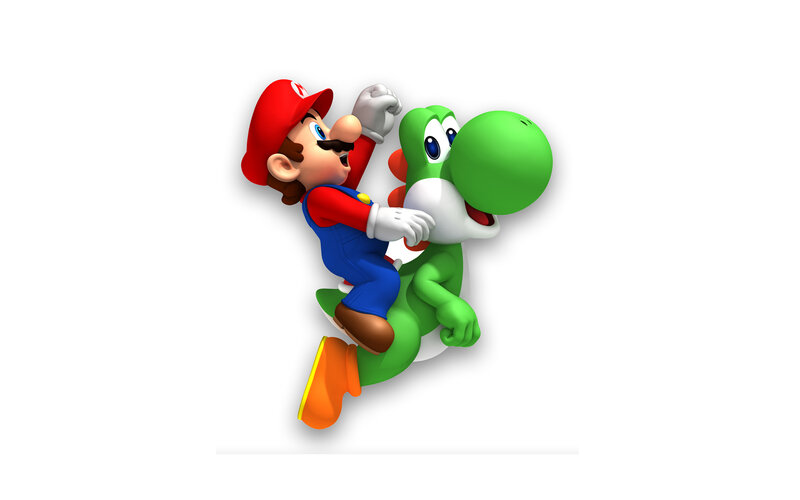Mario riding Yoshi