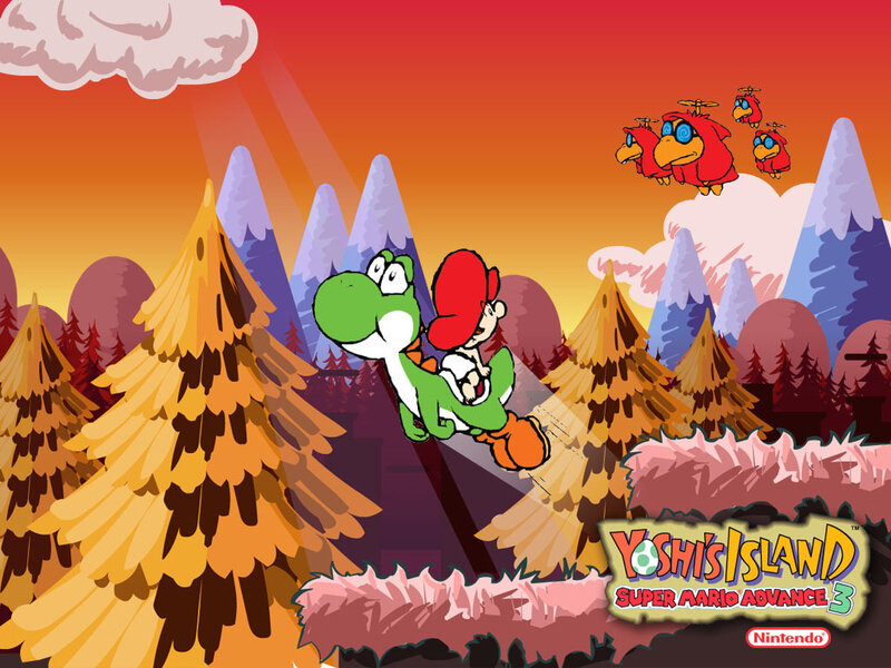 Mario Riding Yoshi — Orange