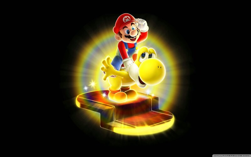 Mario Riding Yoshi — Yellow