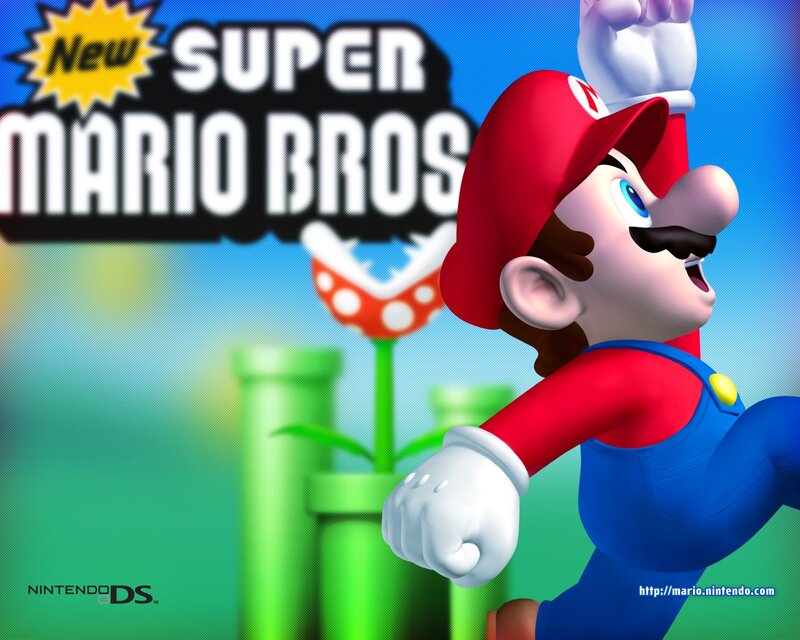 Mario running in game art
